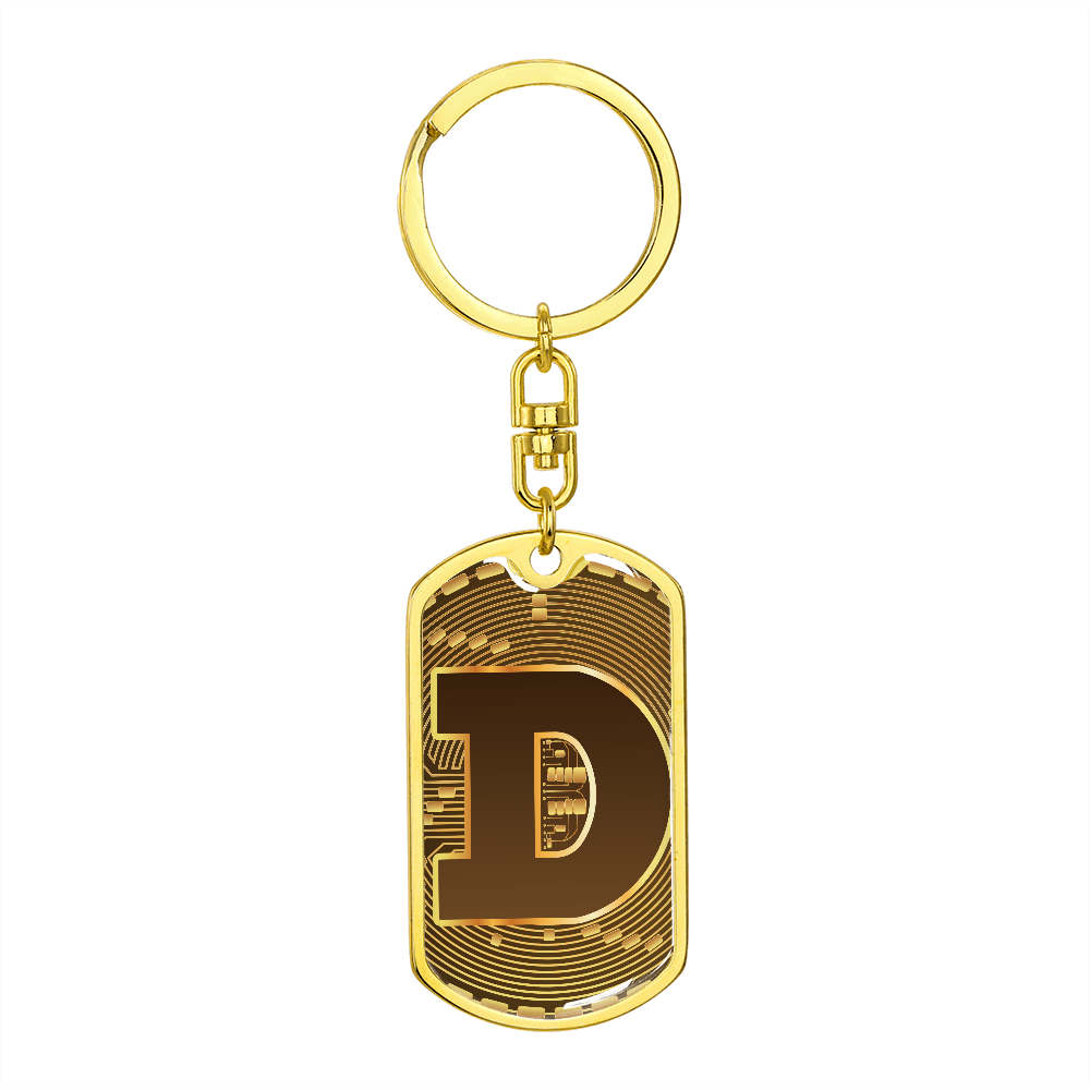 Dogecoin (DOGE) Keychain Crypto Coin | Dogecoin Coin | Gold Dogecoin Keyring, Doge Lover, Crypto Gift For Boyfriend, Crypto Lover Gift #0926