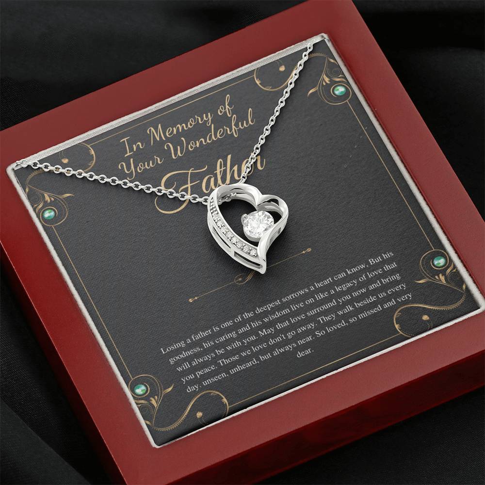 Loss of Father Gift, Dad Memorial Gift Dad condolence gift, Grief Gift, Father Remembrance Necklace, Sorry for your loss , bereavement gift