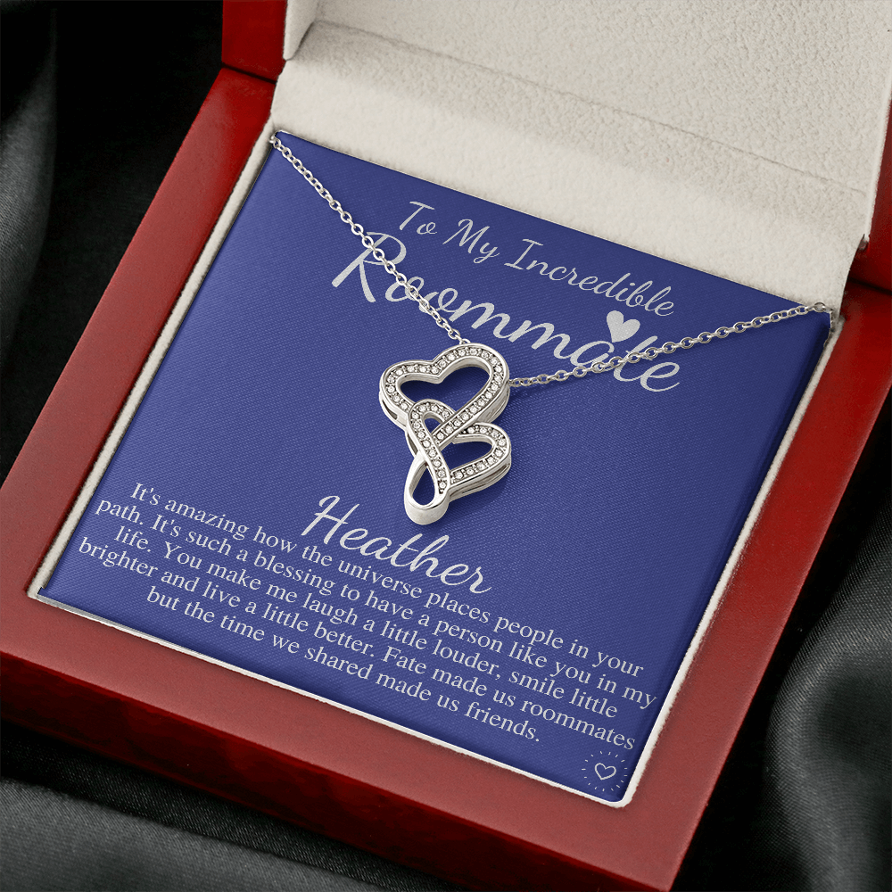Roommate Necklace Gift, College Roommate, Roommate Necklace, Dorm Mate Gift Idea, Roomie Birthday Present, Roommate Christmas gift Heather