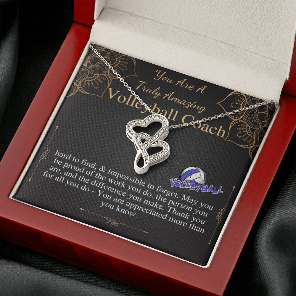 Volleyball Coach Gift | Gift for Volleyball Coach Necklace | A Truly Amazing Volleyball Coach Appreciation Gift, Coach Christmas Gift #0736