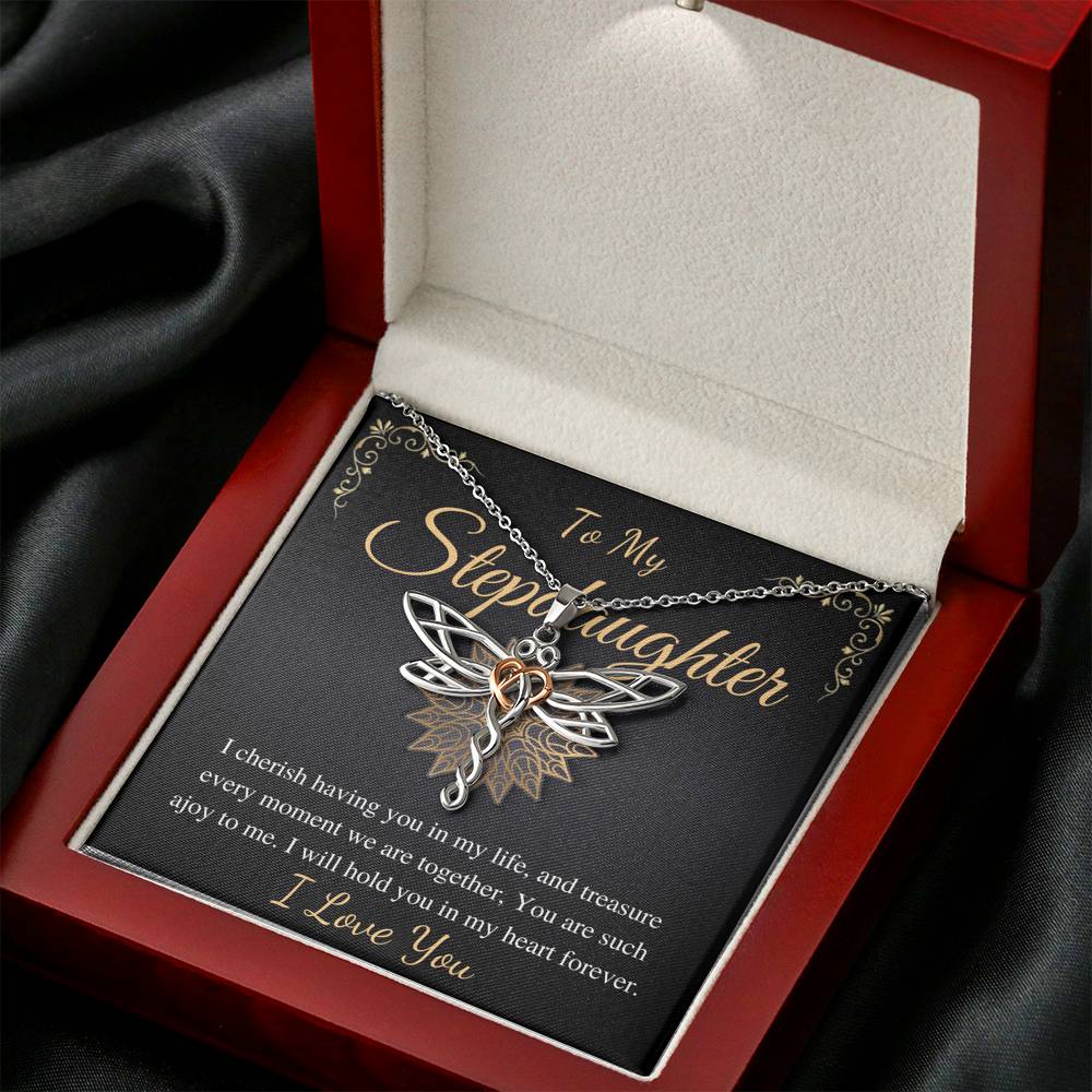 Stepdaughter Necklace, Stepdaughter Wedding Gift, Bonus Daughter Necklace, Stepdaughter Birthday, Step Daughter Jewelry,Christmas Gift #0518