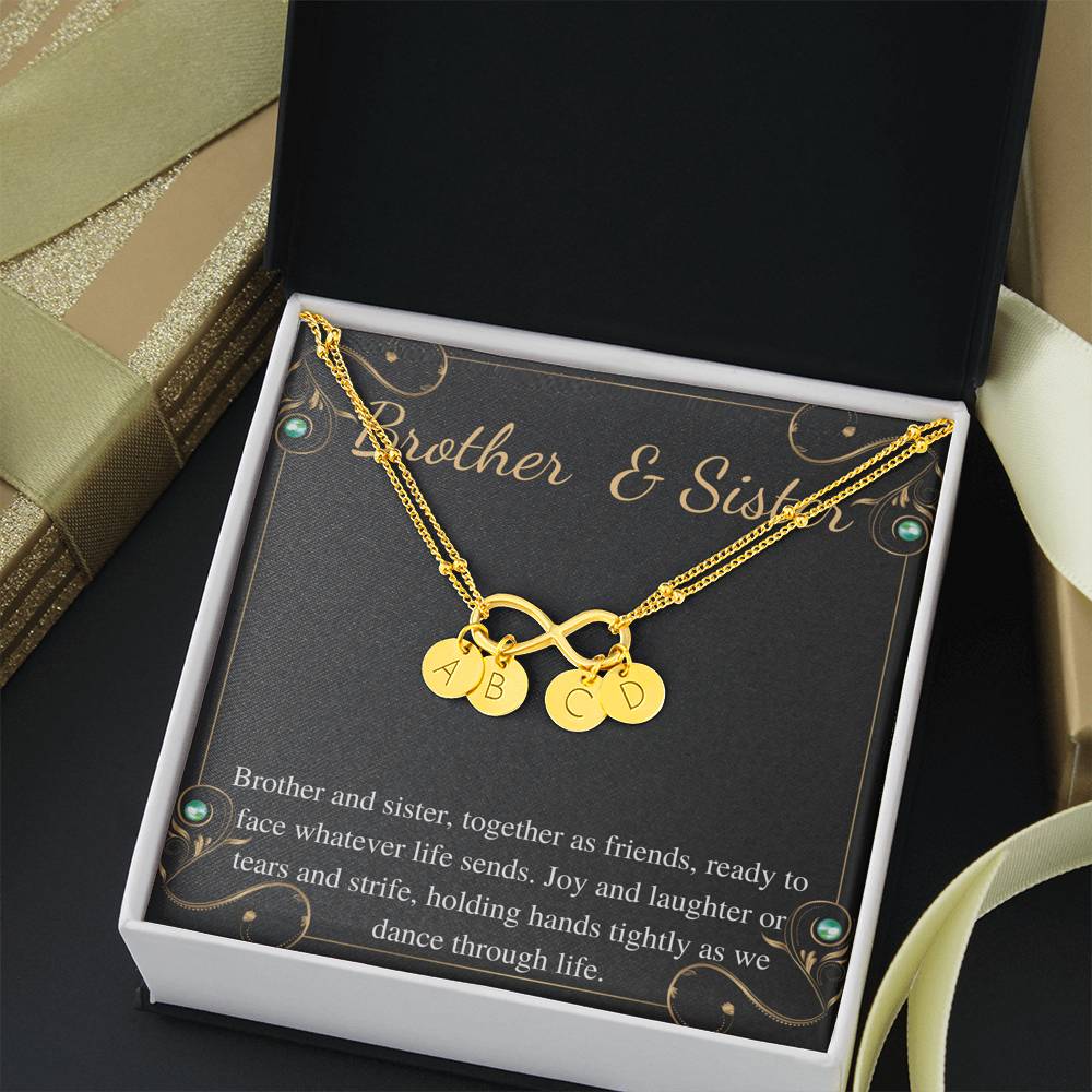 Brother and Sister Bracelet, Sibling Gift, Birthday Gift for Sister, Mother's Day Gift from Brother,Sister Christmas Gift From Brother #0536