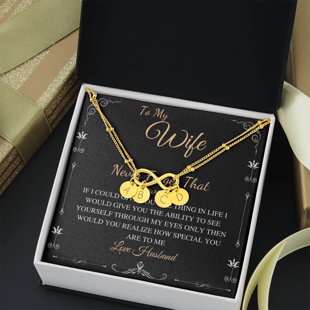 Interlocking Hearts Necklace, To My Girlfriend, Necklace For Girlfriend, Girlfriend Jewelry, Girlfriend Gift, Anniversary Gift For