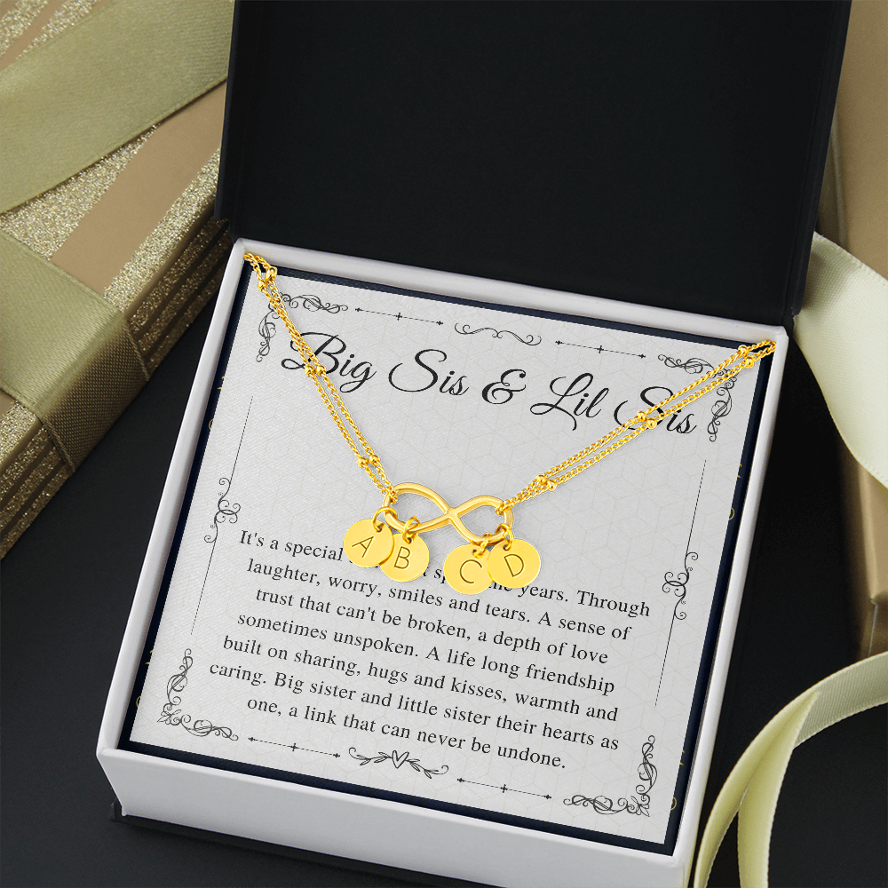 Big Sister & Little Sister Bracelet , Big Sis Lil Sis Gift, Matching Sister Bracelet , Persnalized encraved Bracelet, gift for sister
