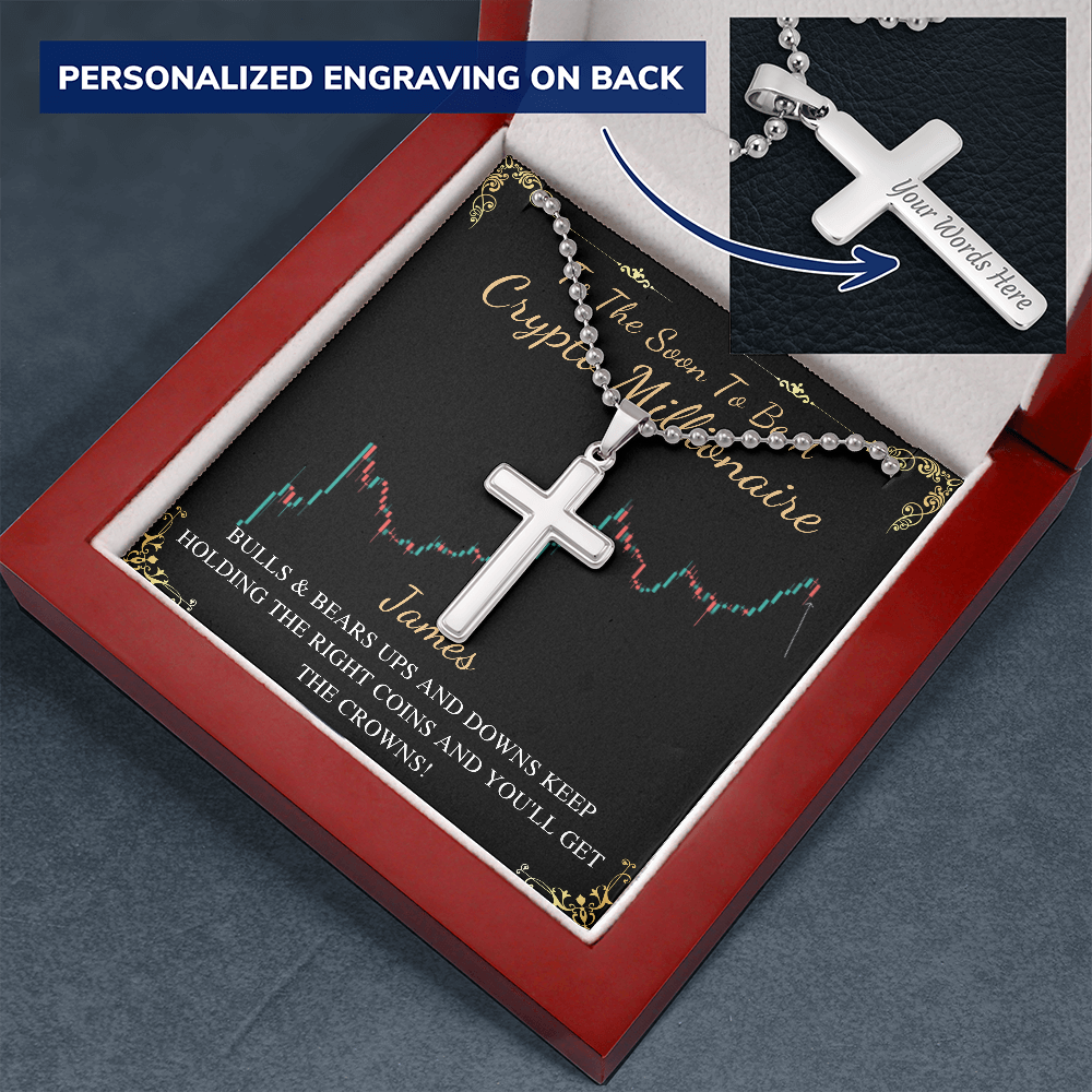 Personalized Cross Necklace gift for men ,Stainless Steel Custom Men Necklace,Engrave Necklace,Necklace For Men, Men Custom Jewelry
