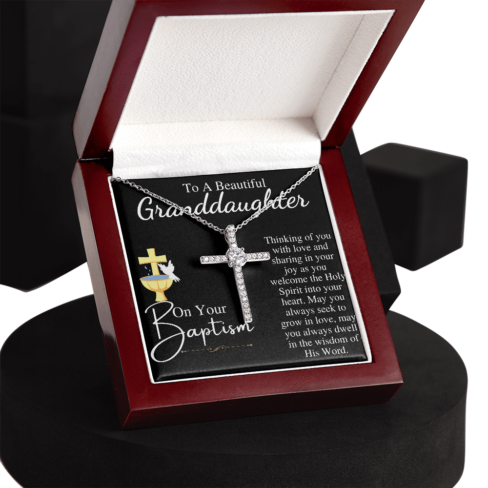 to a beutyfule granddaugther on your baptism