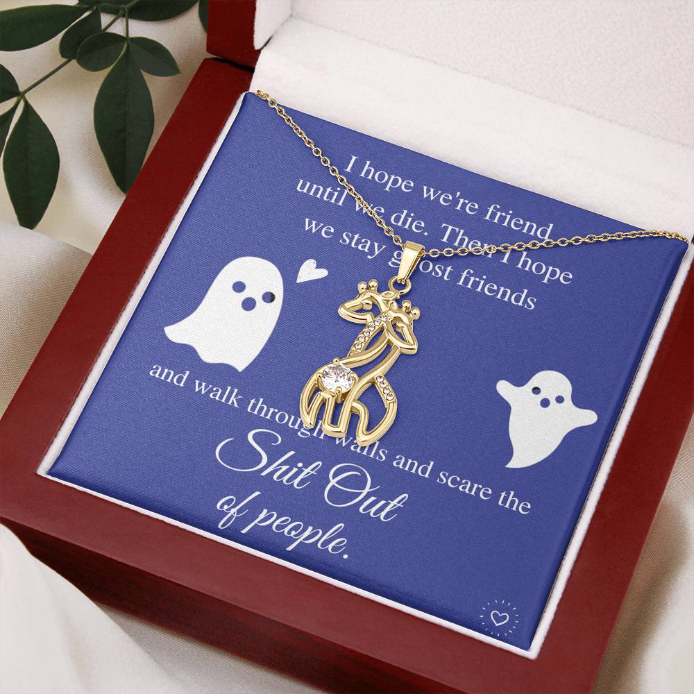 Going Away Gift for Friend Moving Away Gift Farewell Gift Best Friend Goodby Gift, Farewell Necklace For Coworker, Funny Leaving Gift #0591