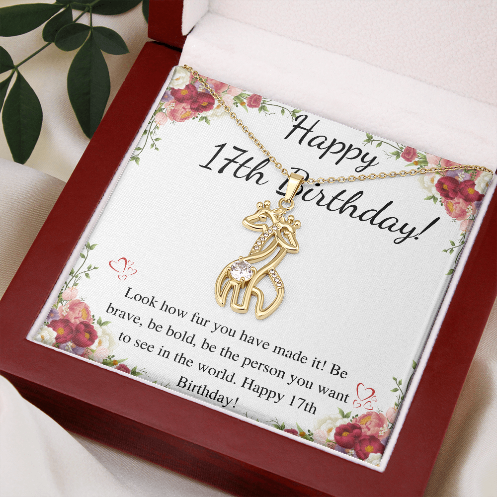 17th Birthday Gift Necklace • Happy 17th Birthday Gift • Seventeenth Birthday Present • Personalized 17th Birthday • Birthday Gift for Her