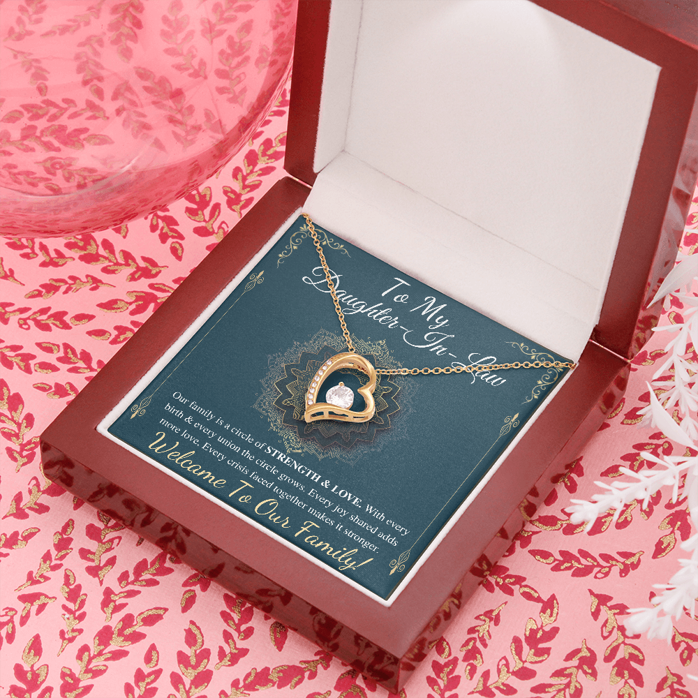 Daughter-In-Law Gift Necklace, Wedding Gift, Jewelry From Mother-In Law, Gift for Bride Necklace, Personalized gift for Daughter-In-Law