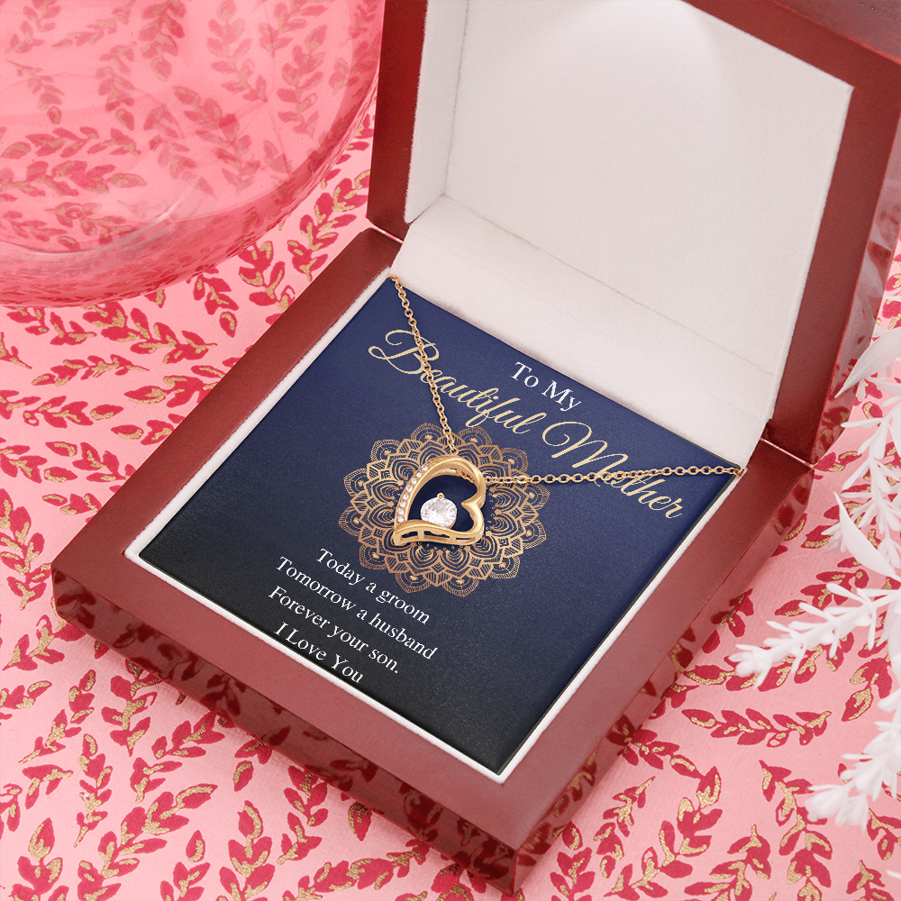 Gift to Mom From Son wedding day, Birthday gift for mother, Wedding day gift from son, Valentines day Gift from son,Necklace to Mom