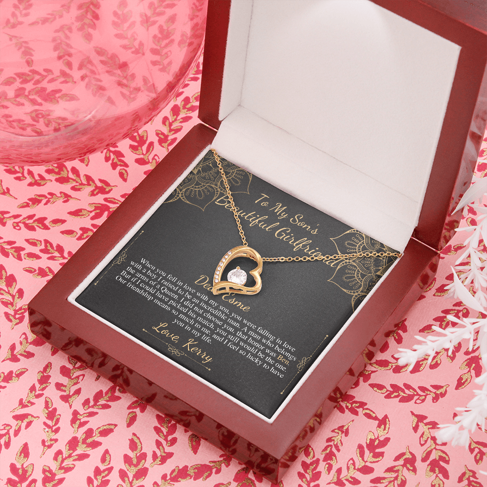 To My Son’s Girlfriend Necklace, Son's Girlfriend Christmas Gift, Sons Girlfriend Gift, Gift For Son's Girlfriend, Birthday Gift #0530 Kerry