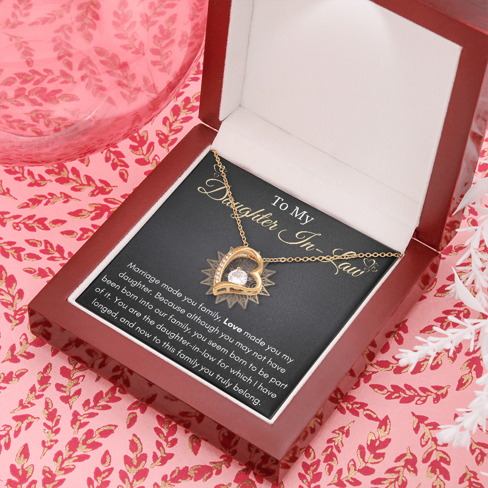 Daughter-In-Law Gift Necklace, Wedding Gift, Jewelry From Mother-In Law, Gift for Bride Necklace, Personalized gift for Daughter-In-Law