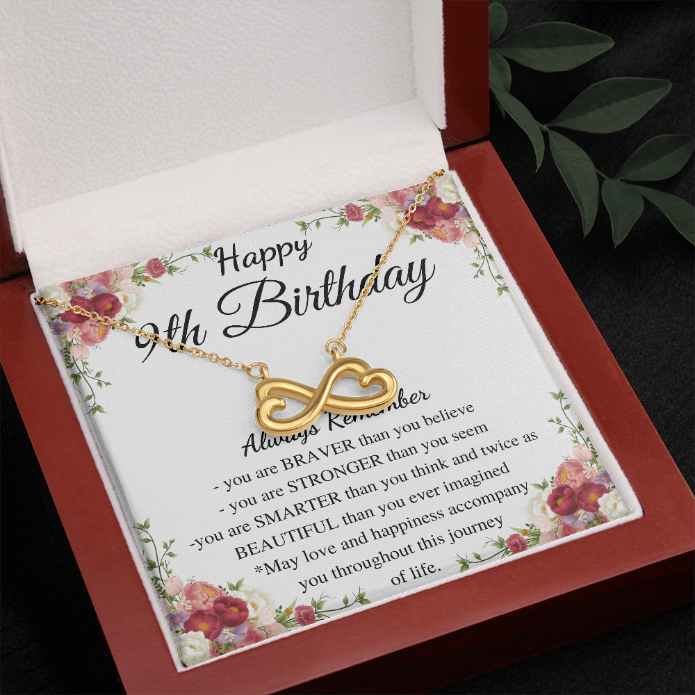 9th Birthday Gift Necklace • Happy 9th Birthday • Meaningful Birthday Gift for Her • Custom Birthday Gift , gift for daughter
