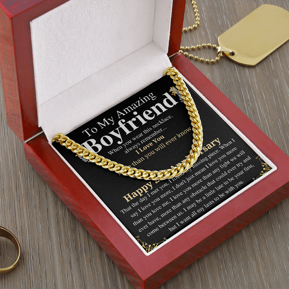 to my amazing boyfriend