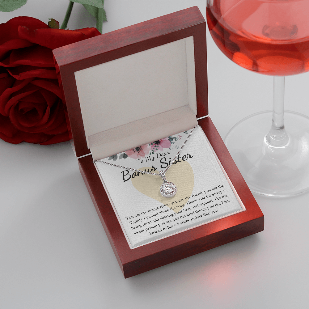 Bonus Sister Gift, Sister in Law Gift, Sister of The Groom, Wedding, Thank You, from bride to sister in law, necklace for sister in law