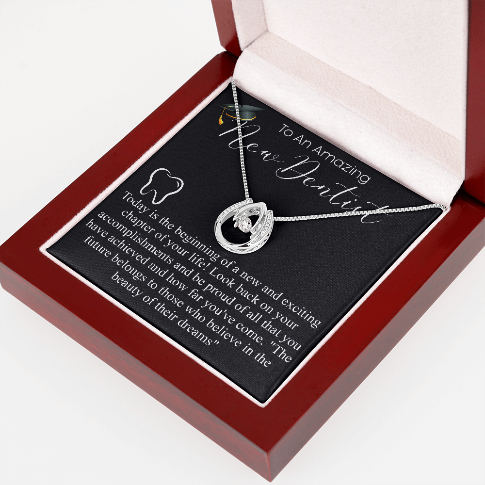 Gift For Dentist Gifts For Her Only The Strongest Women Become Dentists Necklace, Dental Pendant, Personalized gift with meassage card