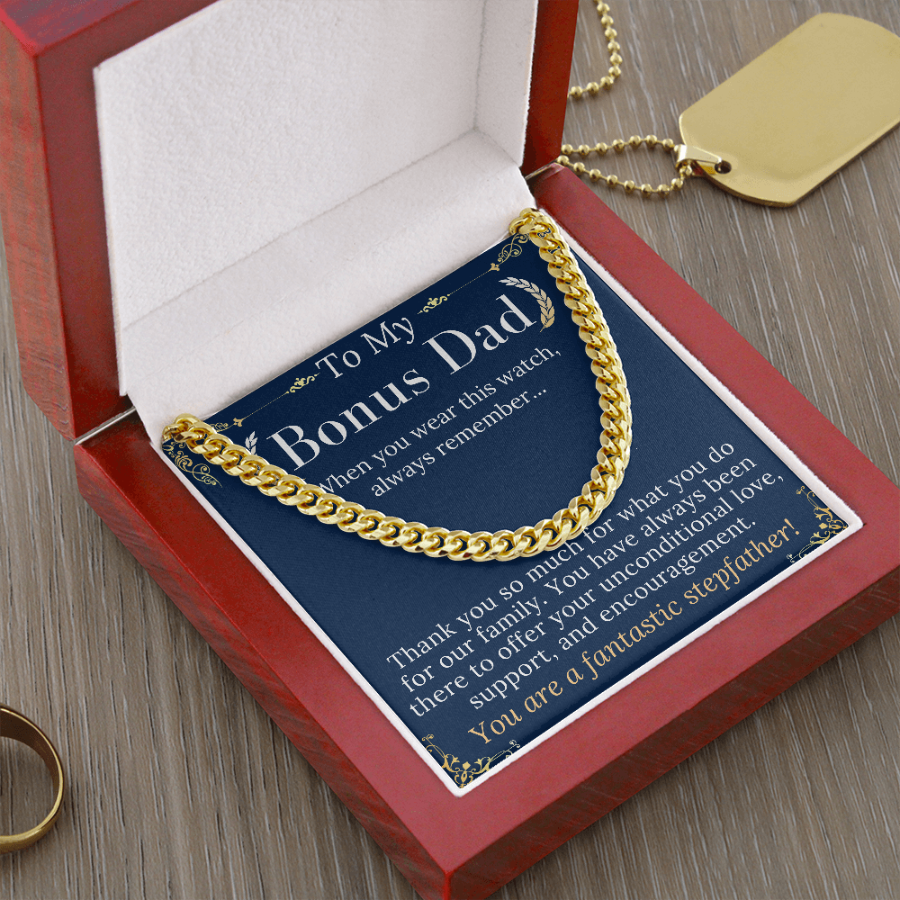 to my bonus dad