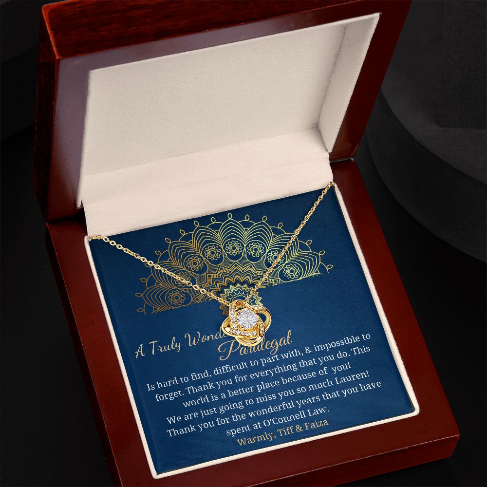 Paralegal Gift | Gift for Paralegal Thank You Necklace | A Truly Wonderful Paralegal Appreciation Gift | Paralegal Christmas Gift #0773 lauren