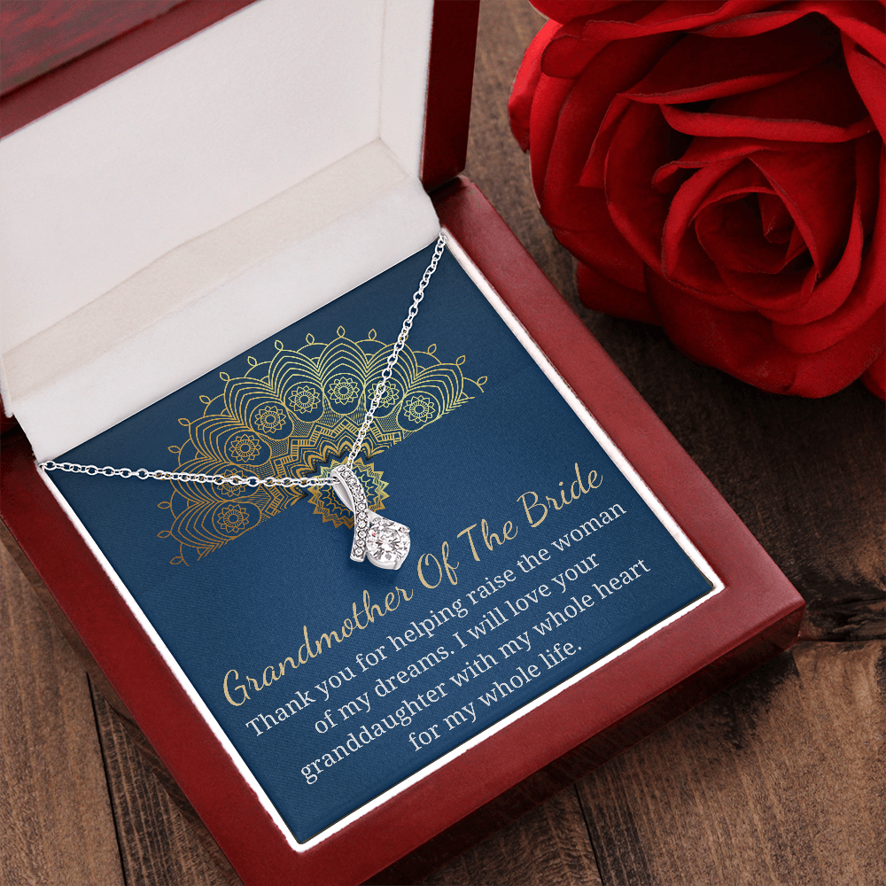 Grandmother of the Bride Gift from groom Wedding Gift for Grandma of the Bride Grandmother Wedding Gift, keepsake gift for Grannys necklace