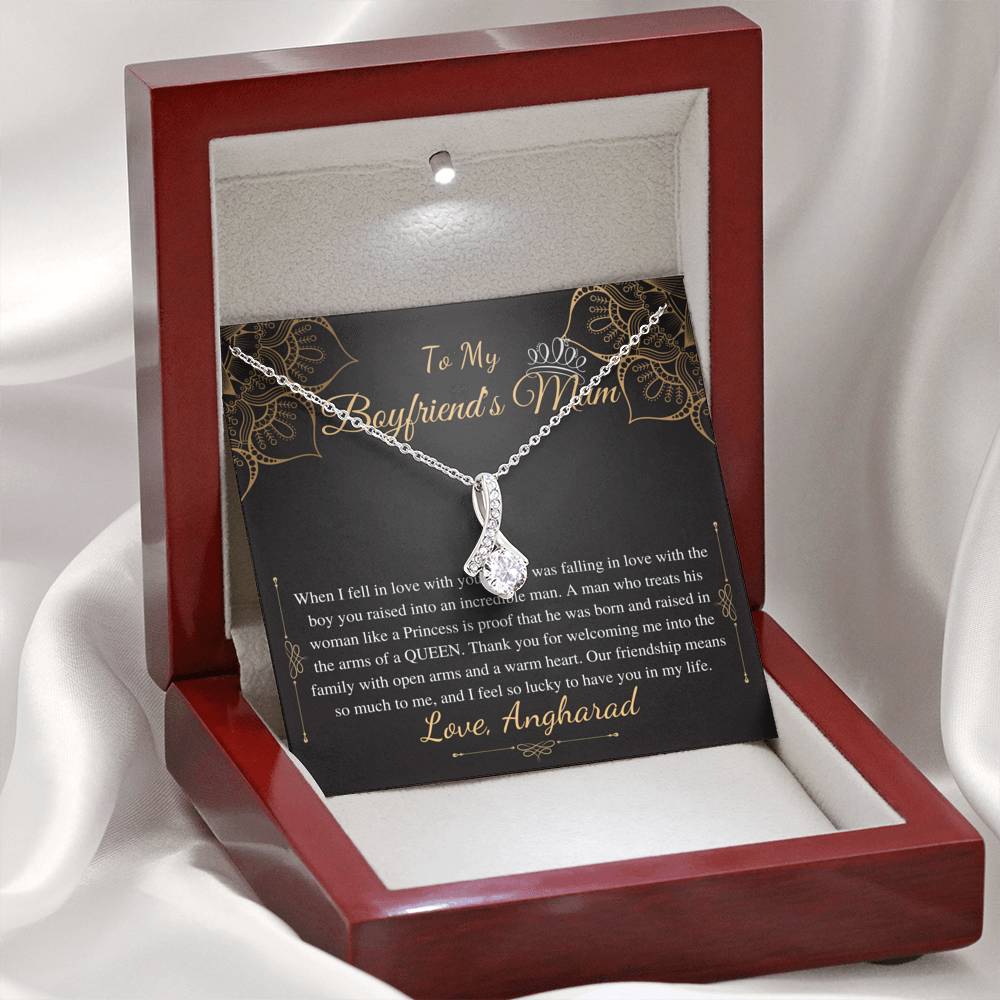 Gifts for Boyfriends Mom, Boyfriends Mom Birthday Gift, Boyfriends Mom Neckalce, Mothers Day Gift for Boyfriends Mom, Alluring Beauty #0421 Angharad