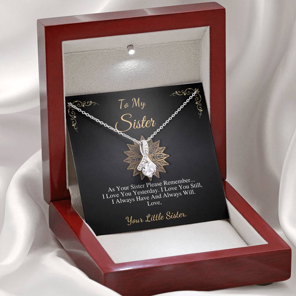 Sister Gift Necklace, Perfect gift for birthdays, bridal showers, baby showers, new jobs, passing a big exam, get well soon, Alluring #0534