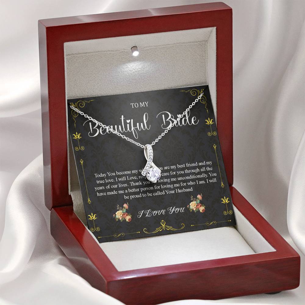 Alluring Beauty, Wedding Day Gift For Bride From Groom, To My Bride Gift From Groom, Groom To Future Wife, Engagement Gift For Her #0046