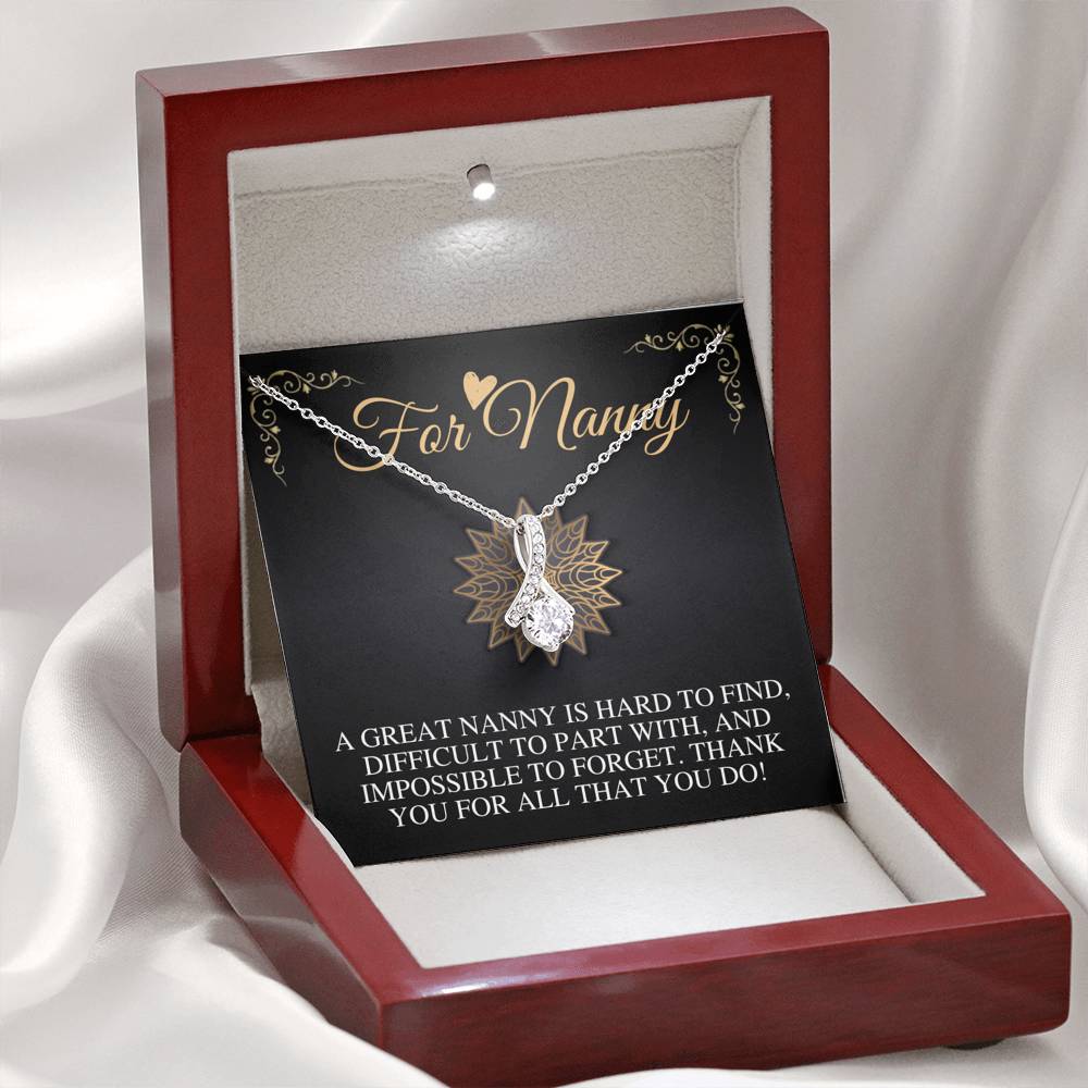 Nanny Gift, Thank You Gift for Nanny, Child Care Gift, Babysitter Gift, Nanny Appreciation,Nanny Jewelry,Nanny Christmas Gift Necklace #0721
