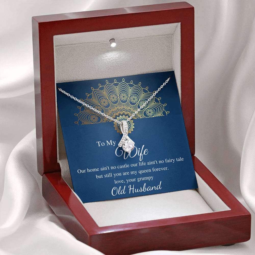 To My Wife Necklace - Anniversary Gift for Wife, Birthday Gift for Wife, Gift for Wife, Necklace for Wife, Christmas Gift for Wife #0605