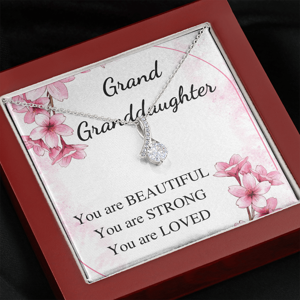 Gift for Grand Granddaughter birthday Necklace, gift from grandmother , graduation birthday gift from grandparents, gift for her