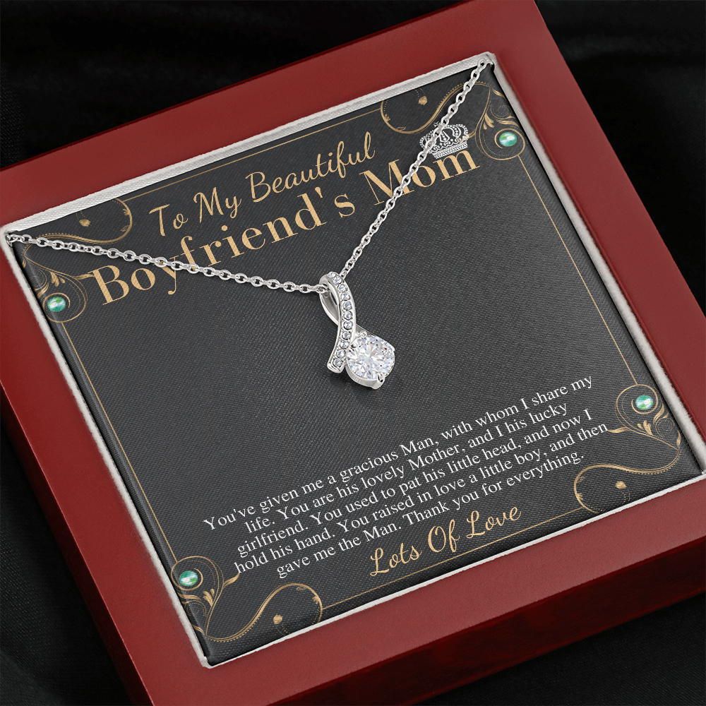 Boyfriends Mom Necklace, Gift for Boyfriend Mother, Birthday Gift, Boyfriend's Mom Christmas Gift,Mothers Day Gift,Valentines Day Gift #1020 order