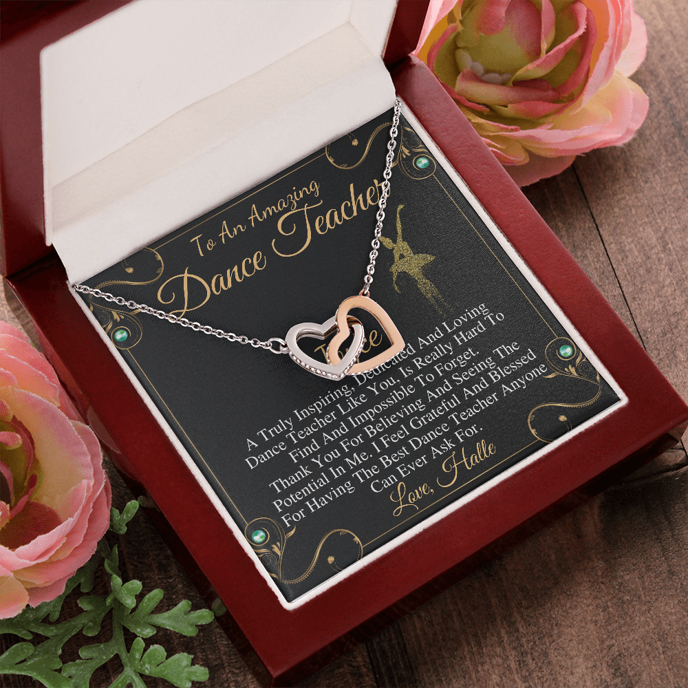 Dance Teacher Gift | Gift for Ballet Teacher | Dance Recital Gift for Dance Teacher Necklace | Amazing Dance Teacher Gift Christmas #0757 halle