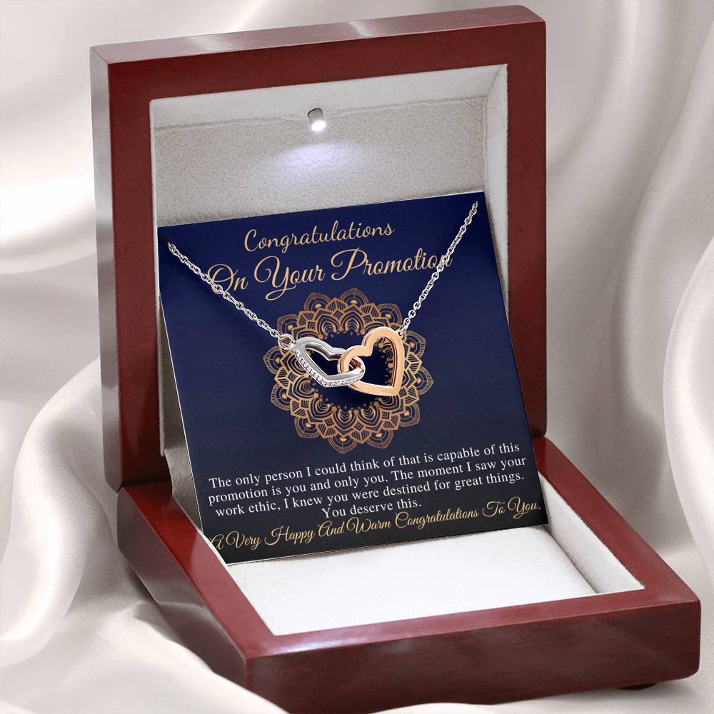 Job promotion Gift for Women, Congratulations Gift Promotion, Boss Promotion Card, Gift for Promotion, Promotion Gift For Her, Heart #0844