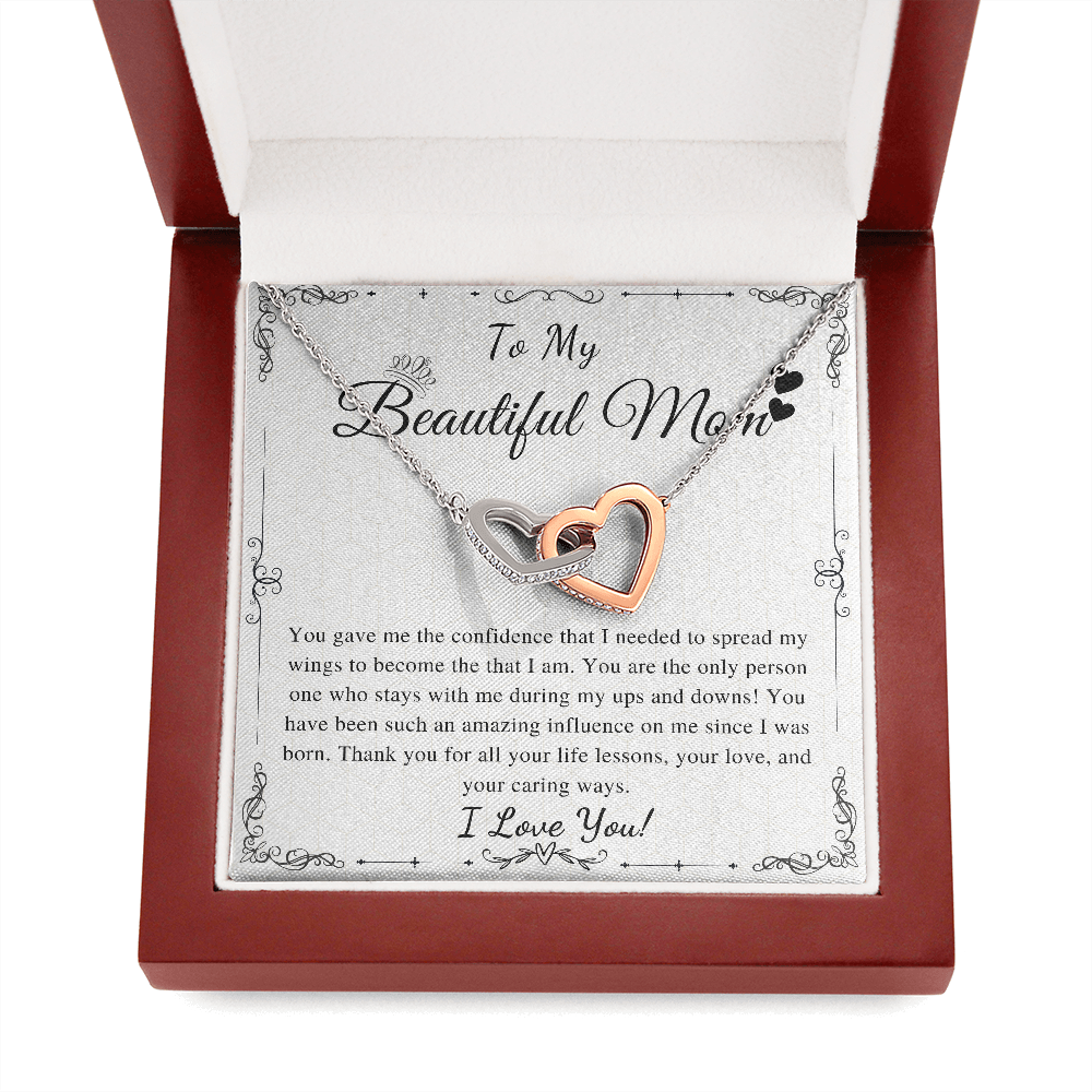 To My Beautiful Mom Necklace, Mom Valentines Day Gift From Daughter, Mom Gift From Son, Mom Necklace, Birthday Gift, Mother's Day Necklace