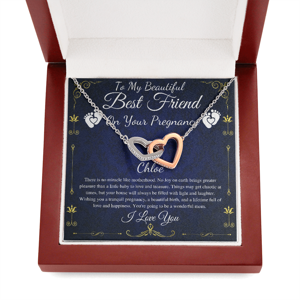Best Friend Pregnancy Gift For Best Friend Baby Shower Gift For Mom To Be Gift For Expecting Mom Gift Pregnant Friend, Link Hearts #0219 Chloe