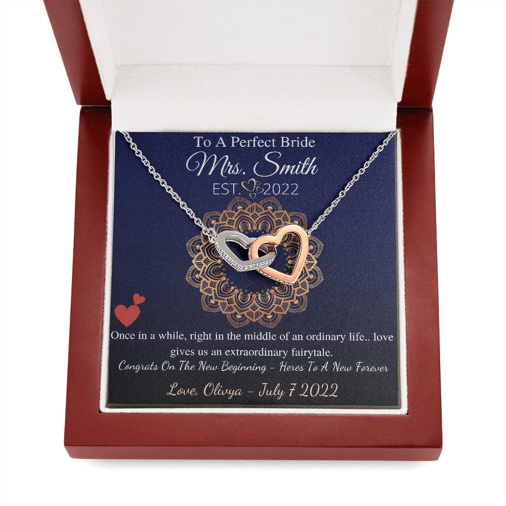 Love Knot, To My Best Friend On Your Wedding Day Gift From Friend To Bride Necklace For Friend’s Wedding Day Present From Best Friend To
