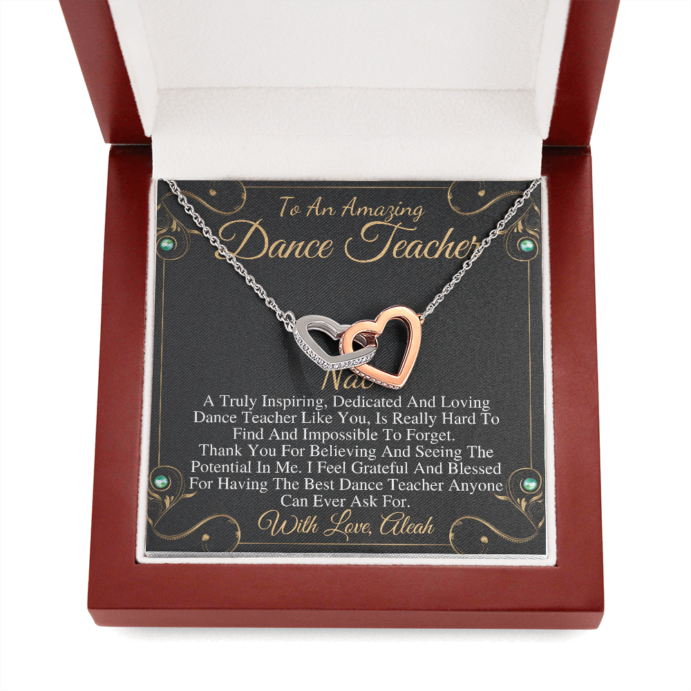 Dance Teacher Gift | Gift for Ballet Teacher | Dance Recital Gift for Dance Teacher Necklace | Amazing Dance Teacher Gift Christmas #0757 nat
