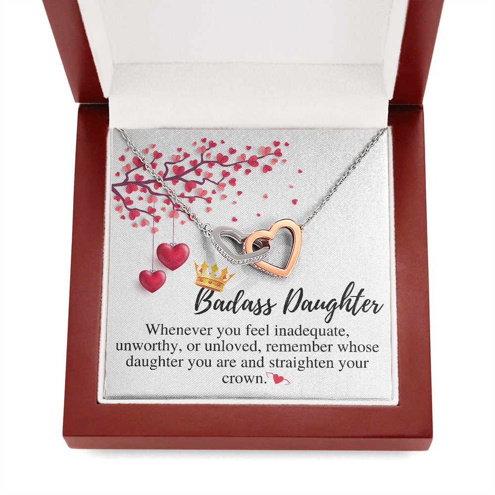Daughter Valentines Gift For Daughter Necklace from Mom and Dad,Valentines Gift for Daughter in College,Valentines Gift for Teenage Daughter