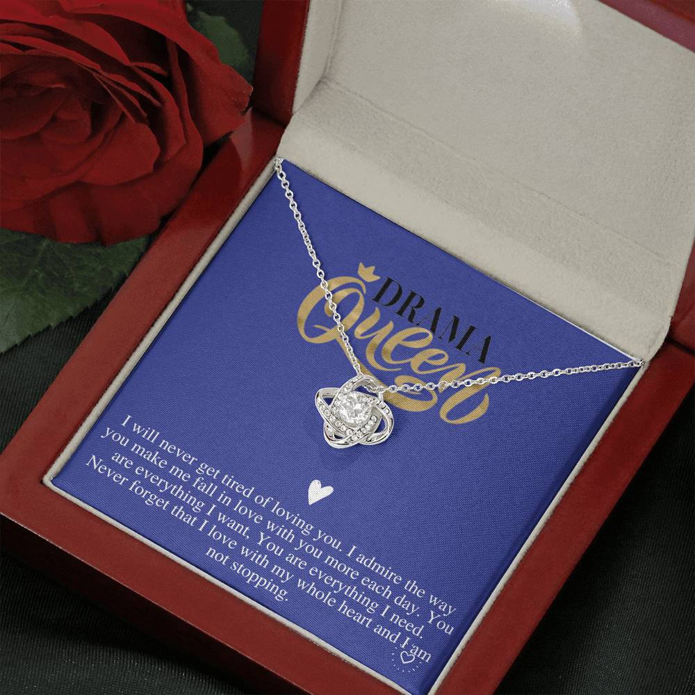 To My Wife Necklace Anniversary Gift For Wife, Drama Queen, Birthday Gift For Wife, Gift For Wife, Necklace For Wife, Christmas Gift #0611