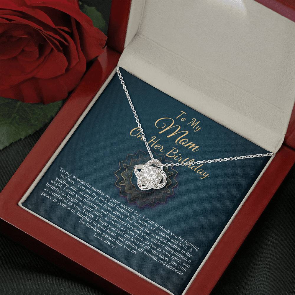 Mom Birthday Gift from daughter or Son, Sentimental Gifts for Mom, Mother Birthday Gift with Message Card, Happy Birthday Mom Necklace #0644