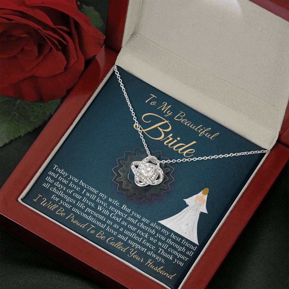 Bride Gift From Groom, Wedding Day Gift, Groom to Bride, Jewelry Gift from Groom to Bride,Beautiful Bride Necklace,My Bride From Groom #0703