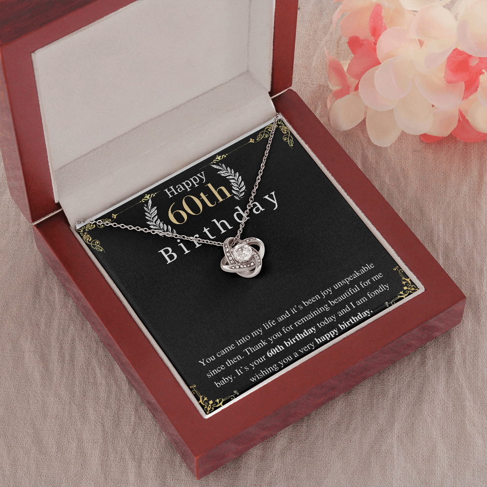 Sixty Birthday Gift For Women, 60th Birthday Gift For Her, Birthday jewelry for her, Personalized Message gift from men, sentimental gift