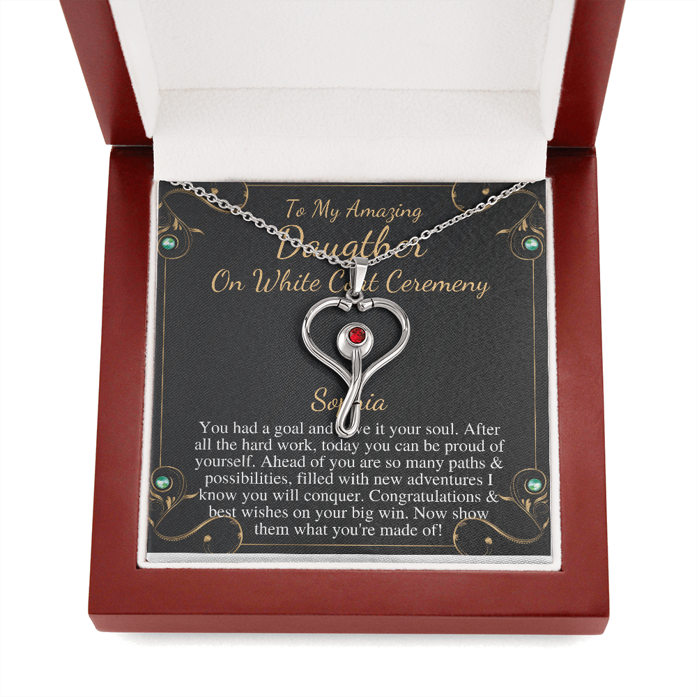 White Coat Ceremony Gift for Daughter, Daughter Medical Student Gift from Parents, Graduation Gift For Doctor, Doctor Gift Nurse Gift #0897