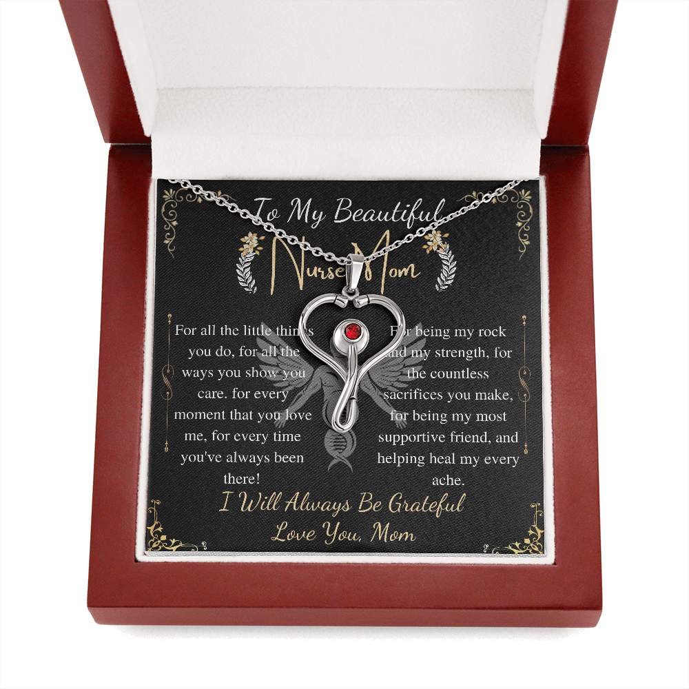nurse mom stethoscope necklace