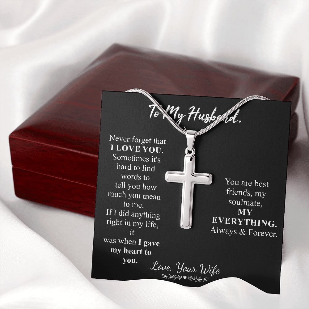 to my husband cross