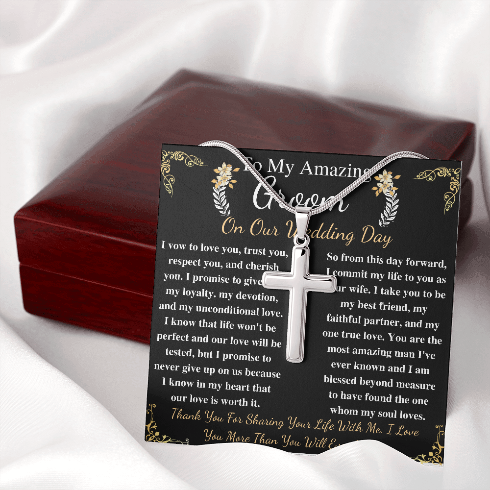 to my amazing groom