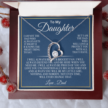 To My Daughter everlasting love necklace