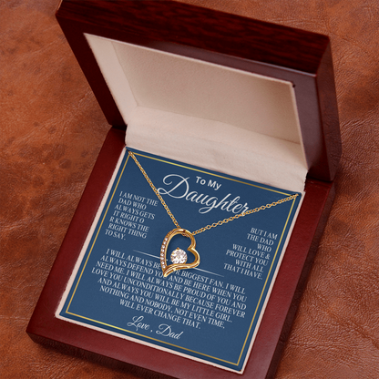 To My Daughter everlasting love necklace
