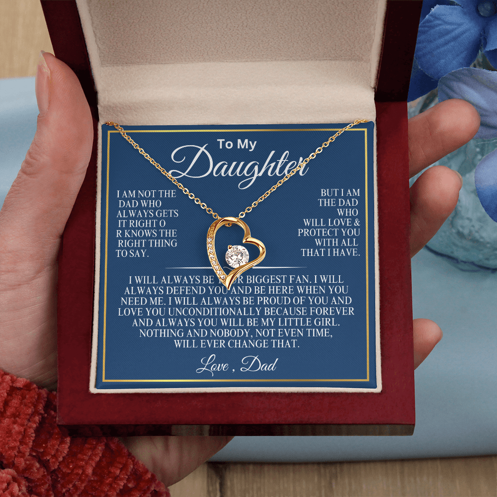 To My Daughter everlasting love necklace