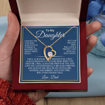 To My Daughter everlasting love necklace