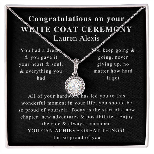 white coat charm ,Beautiful White Coat Ceremony, Best White Coat Ceremony, Best Necklace, Beautiful Jewelry, Beautiful Necklace, Gifts lauren alexis